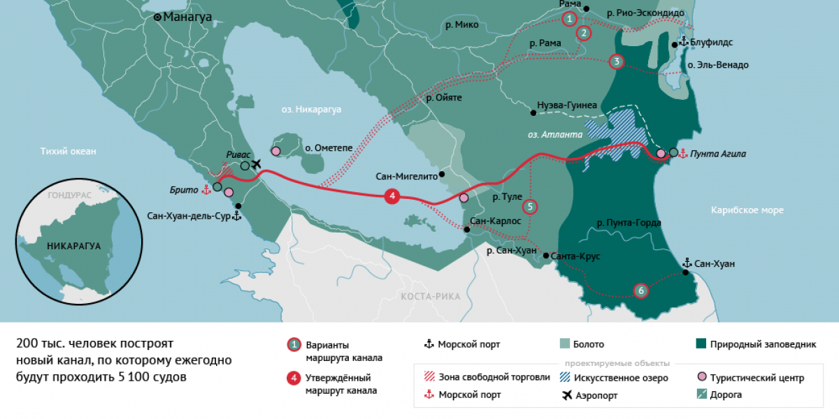 Никарагуа проект канала